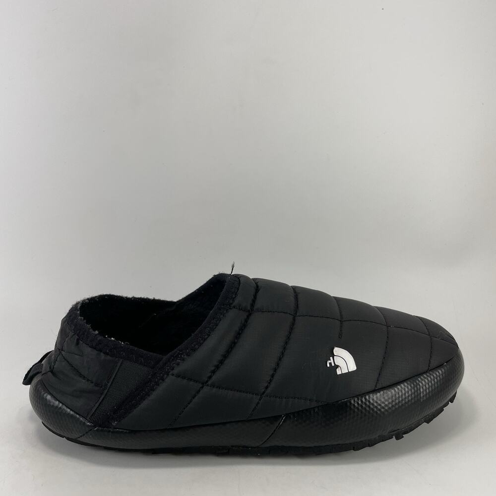 The North Face ThermoBall Black Quilted Slipper Mules Womens Size 7 Puffer